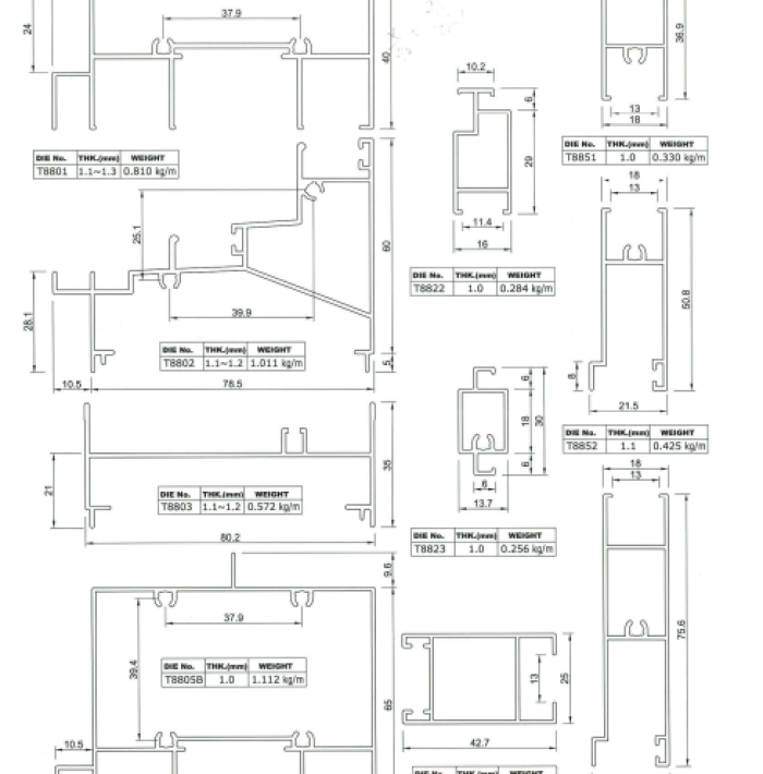 CỬA-CỬA SỔ CÁCH ÂM LÙA HỆ TS-188 & TS-888