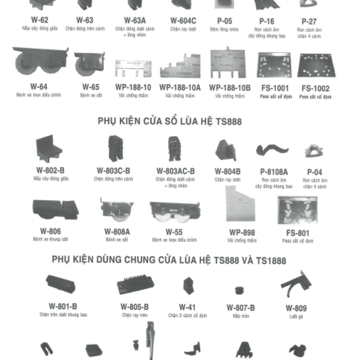 CỬA-CỬA SỔ CÁCH ÂM LÙA HỆ TS-188 & TS-888