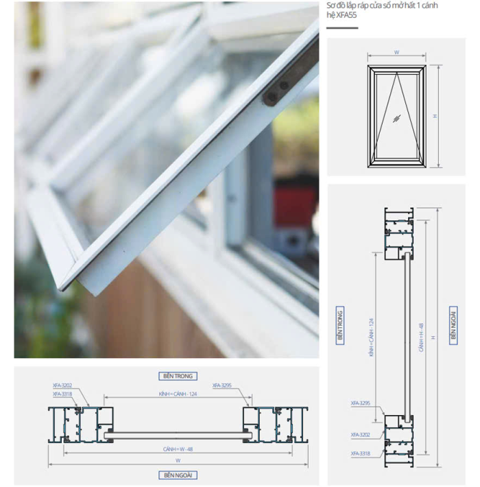 Xingfa Window – Cửa sổ hệ 55