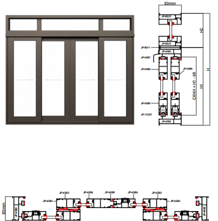 CỬA SỔ MỞ TRƯỢT SW83