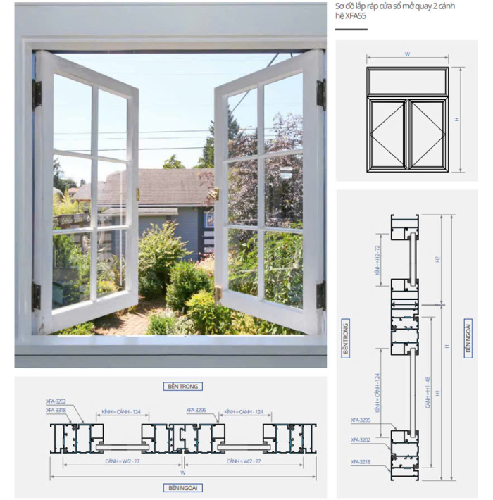 Xingfa Window – Cửa sổ hệ 55
