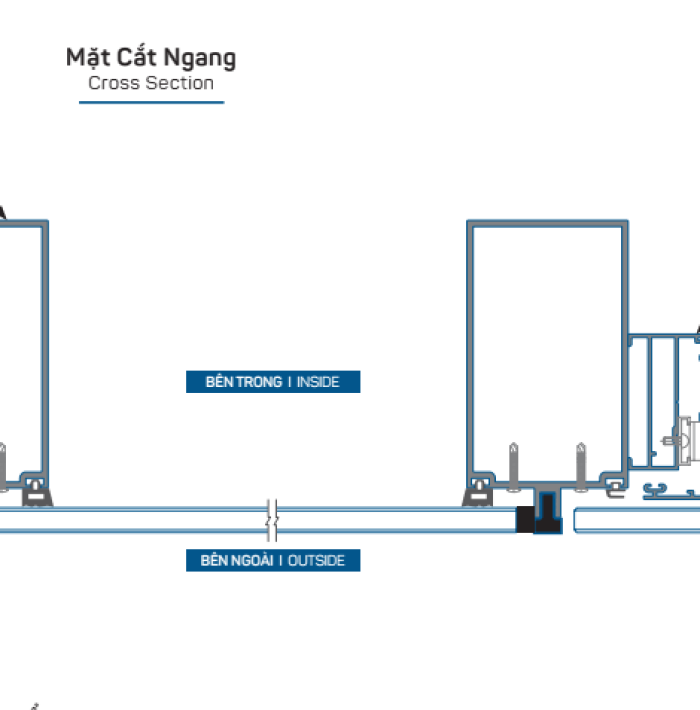 HỆ MẶT DỰNG KHUNG CHÌM 65
