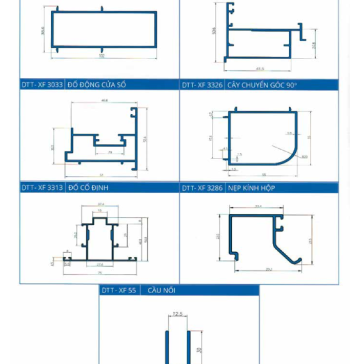 XFDTT CỬA ĐI HỆ 55