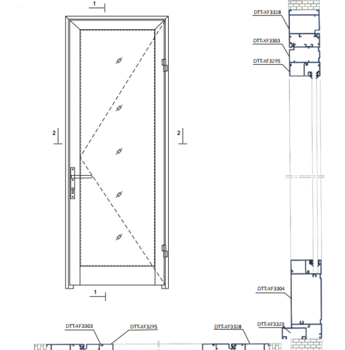 XFDTT CỬA ĐI HỆ 55