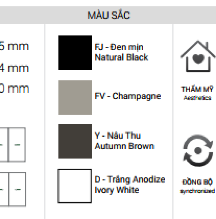 CỬA ĐI MỞ TRƯỢT HỆ 115