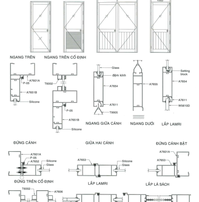 CỬA ĐI TS-1076 & 760